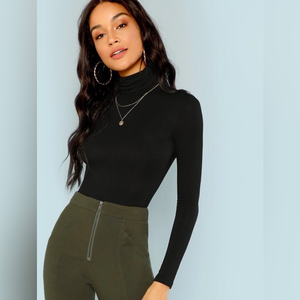 Shein Black Turtle Neck NWOT